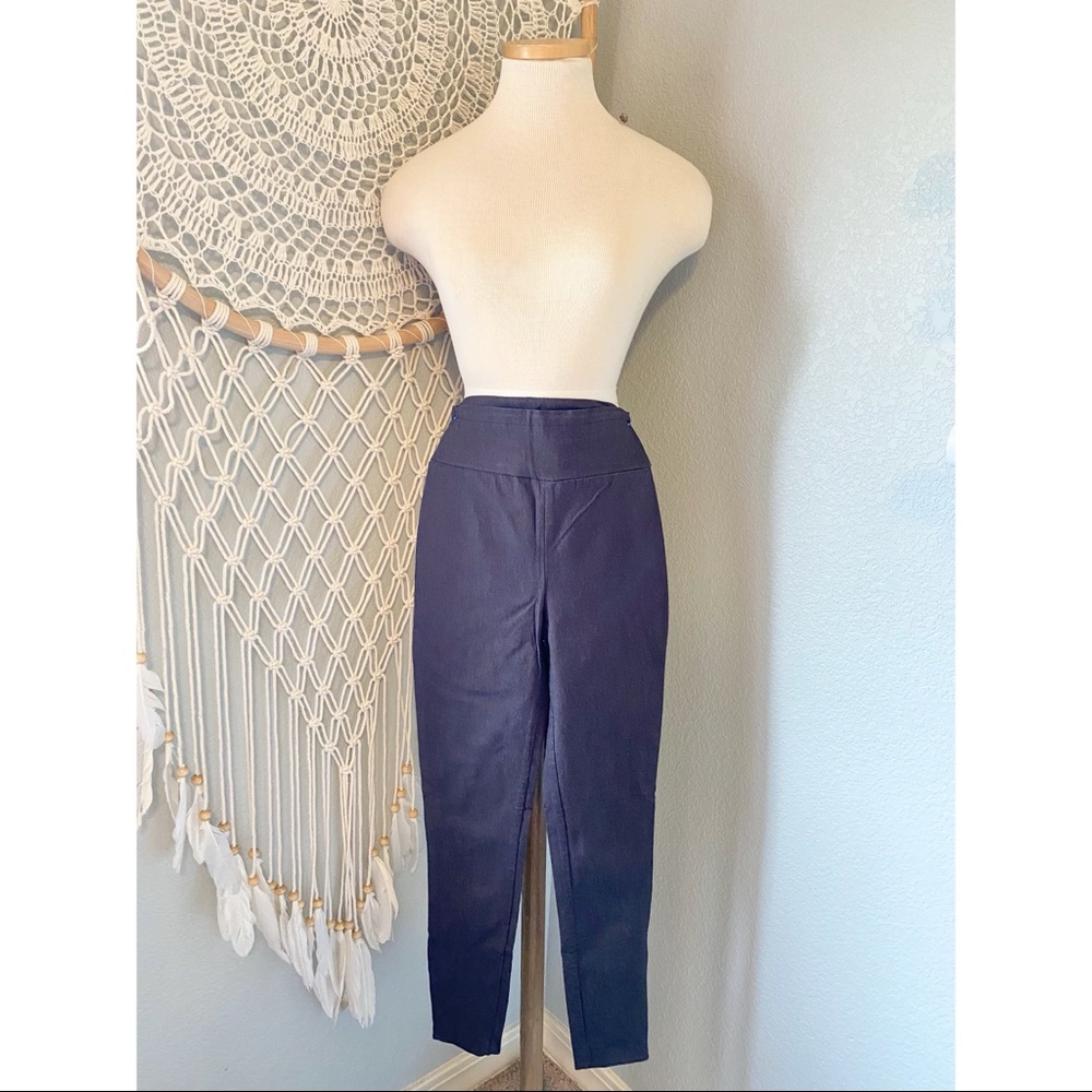 Gray Skinny Stretch Pants